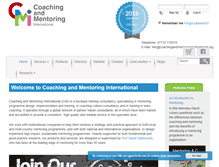 Tablet Screenshot of coachingandmentoringinternational.org